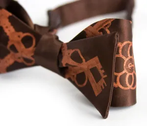 Skeleton Keys Bow Tie. Argyle Print Bowtie