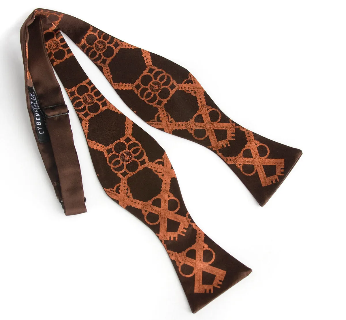 Skeleton Keys Bow Tie. Argyle Print Bowtie