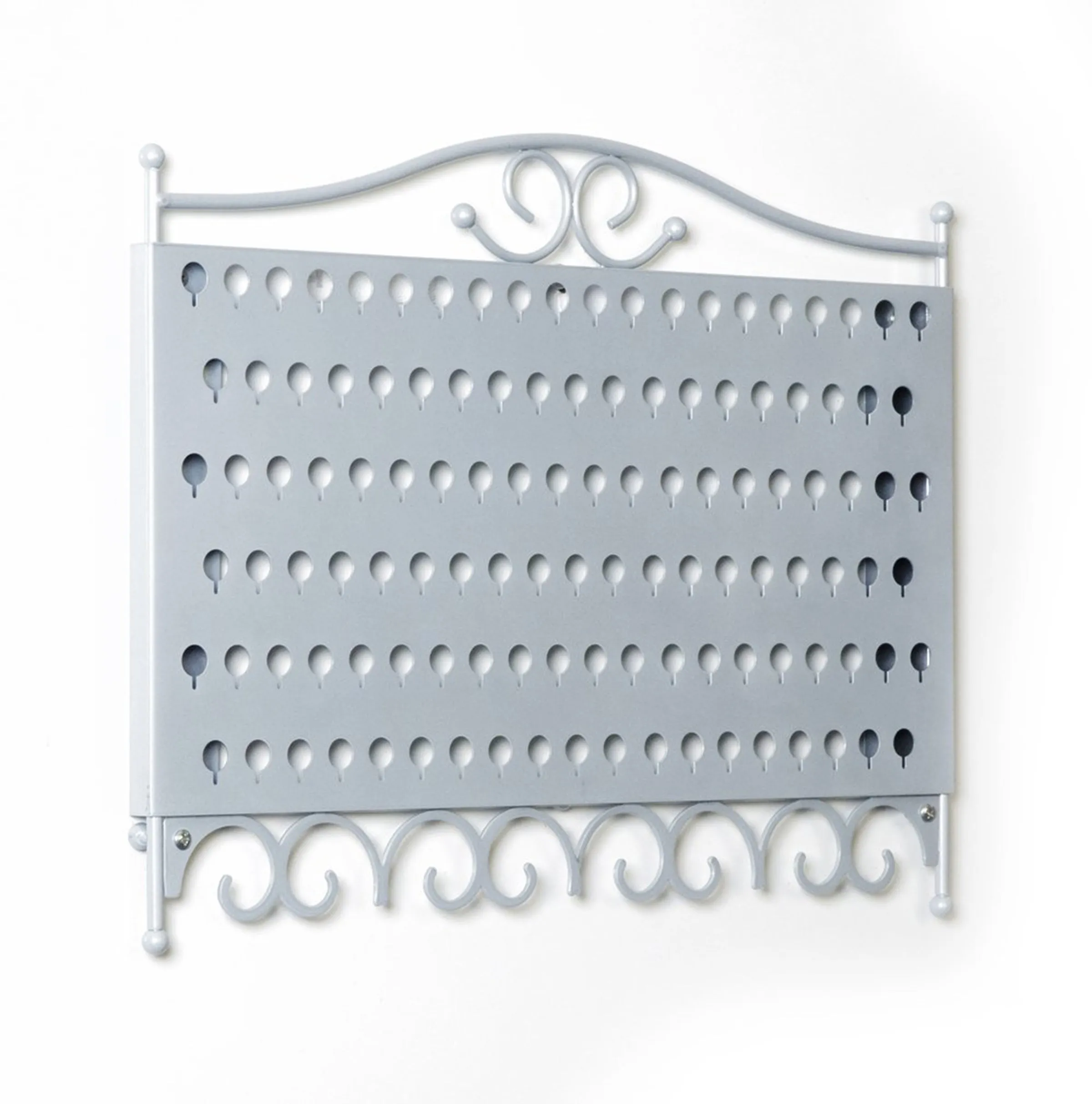 Slim Wall-Mounted Jewelry & Earring Organizer