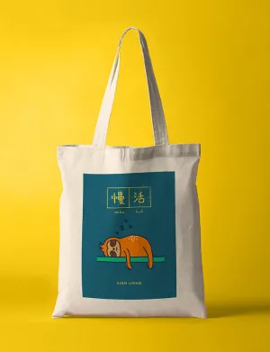 Slow Living 慢活 Totebag