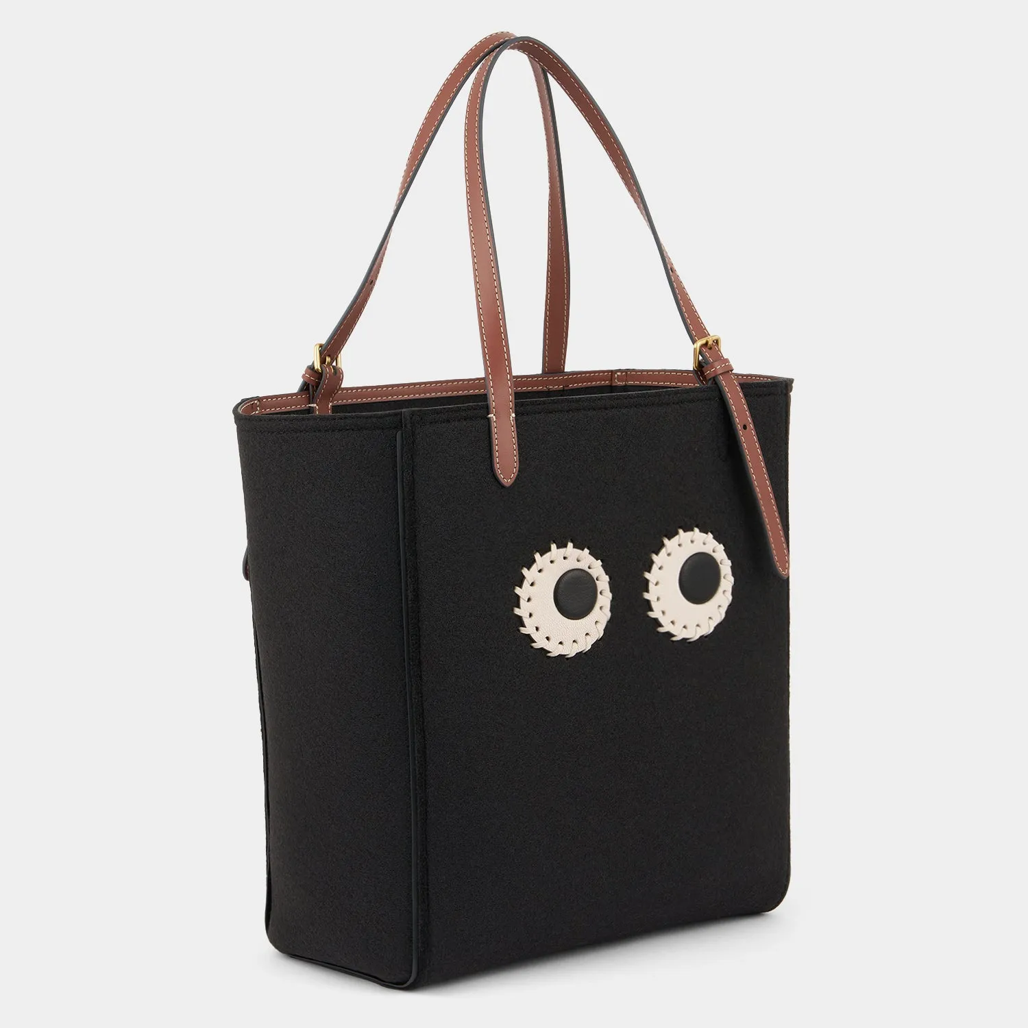 Small N/S Eyes Felt Tote