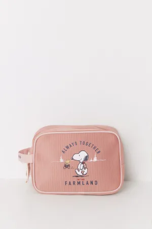 Snoopy medium double toiletry bag