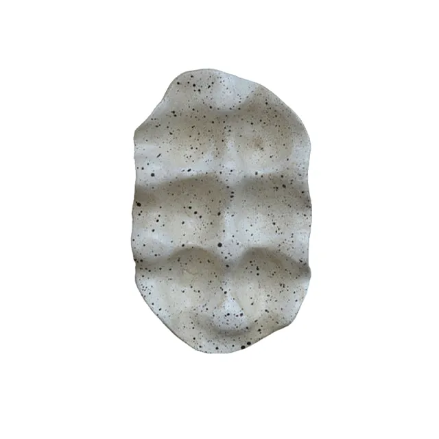 Speckled Organic Shaped Egg Tray