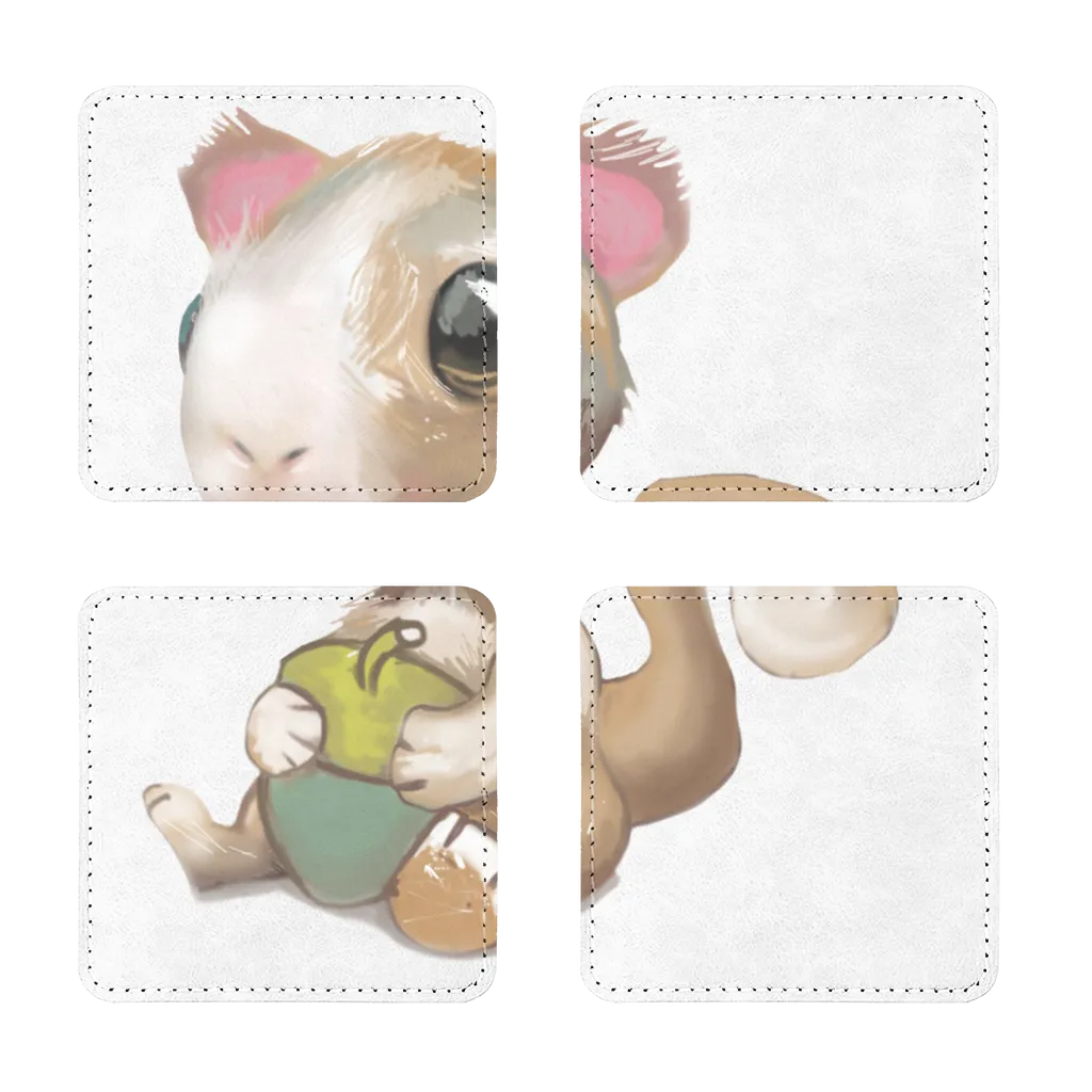 Squirrel Sublimation Coasters Pack of Four