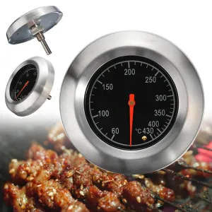 Stainless Steel BBQ Thermometer Smoker Grill Oven Cooker Thermometer