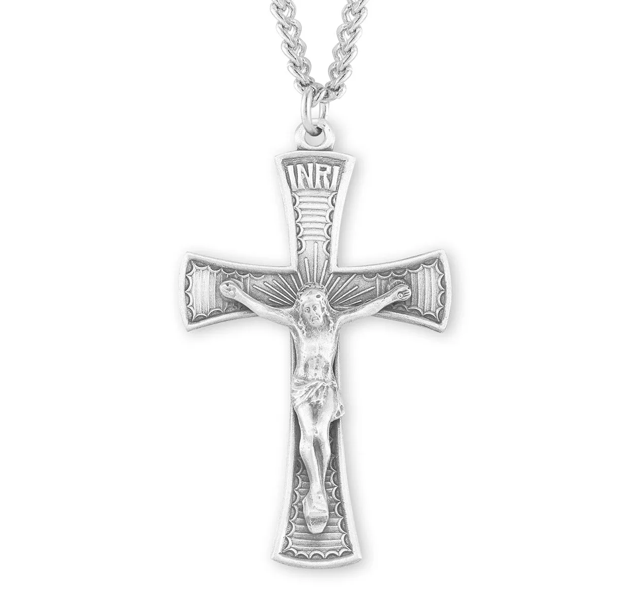 Sterling Silver Ornate Crucifix - S389620