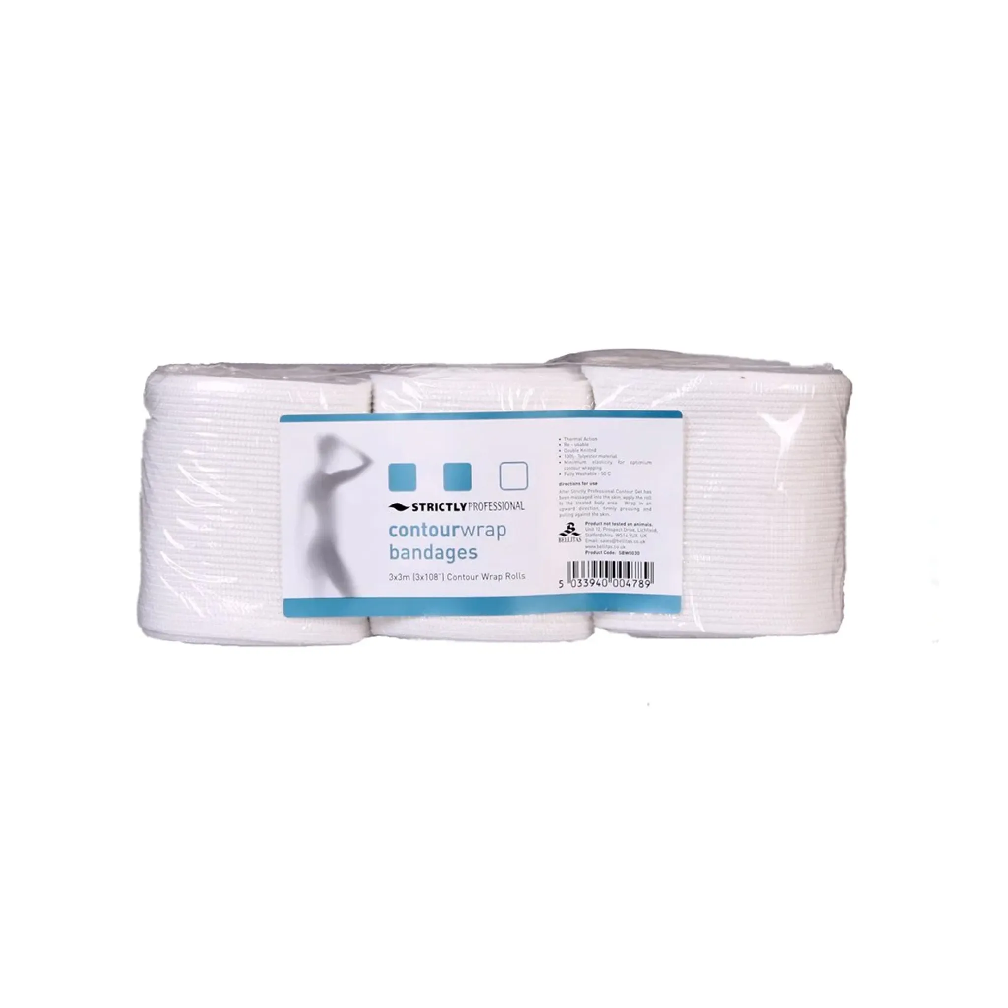 Strictly Professional Body Wrap Bandages 3 x 3m