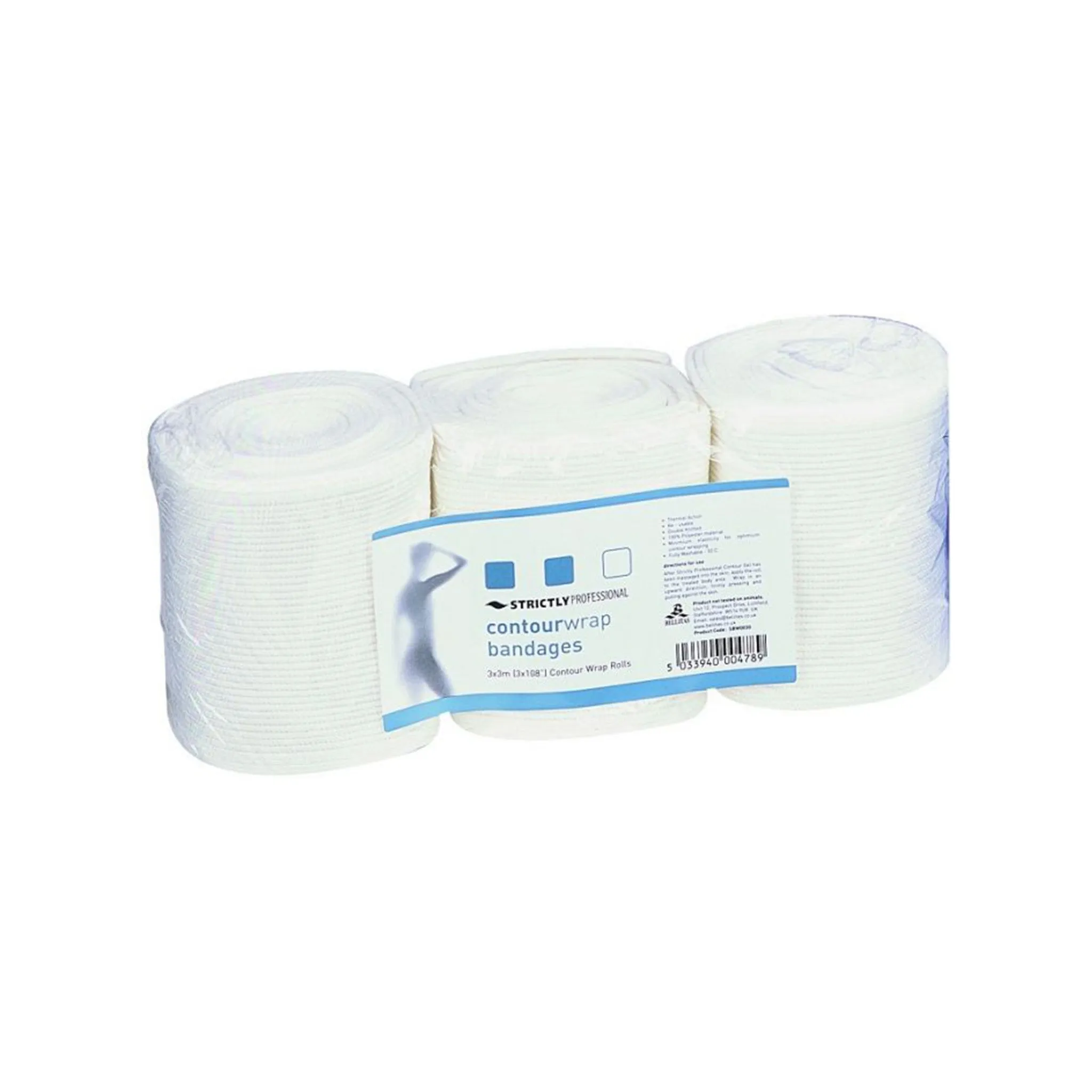 Strictly Professional Body Wrap Bandages 3 x 3m