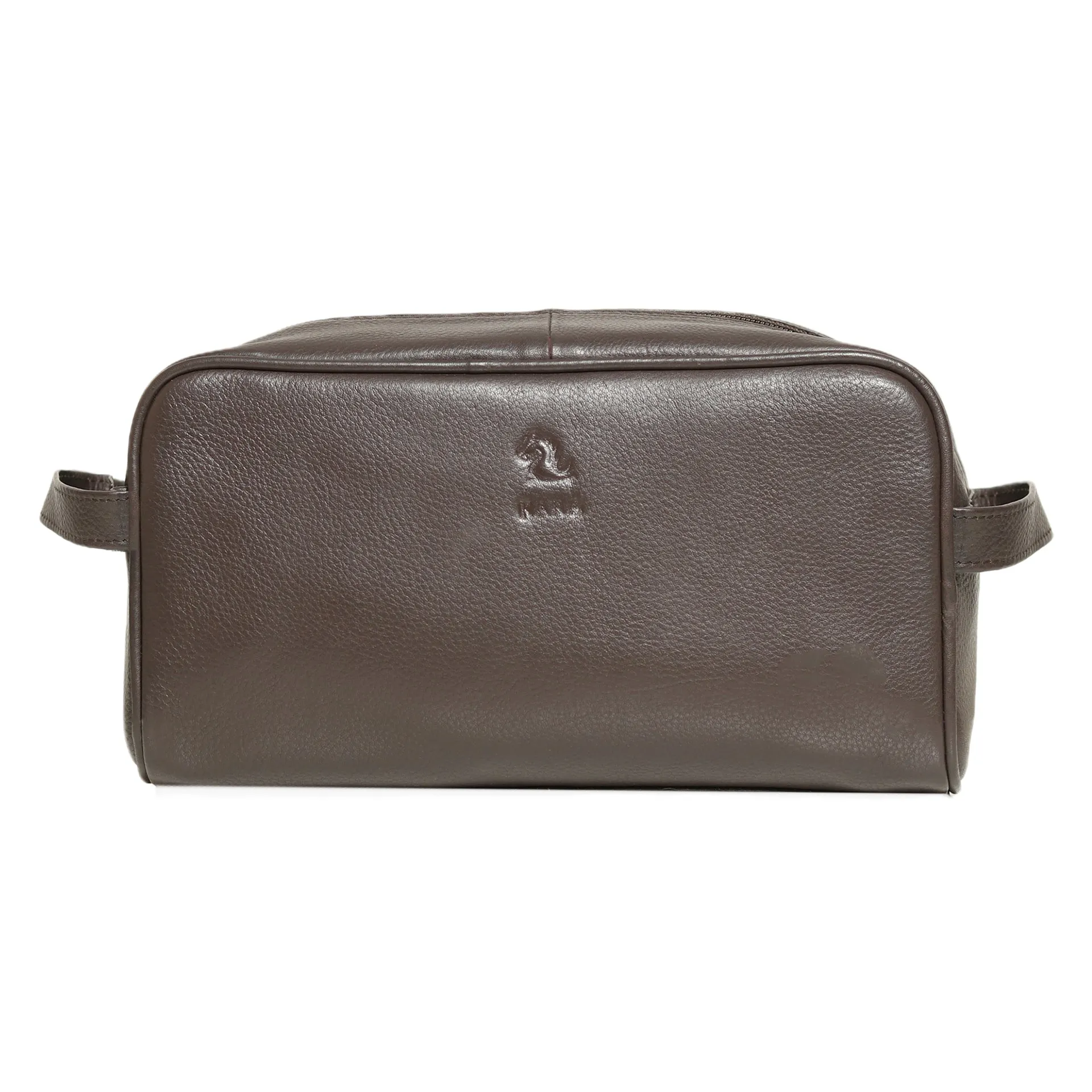 Ted Black Leather Wash Bag for Men and Women