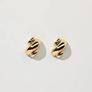 'Terzo' Earrings in Gold