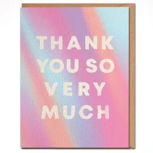 Thank You - Colorful Thank You Card