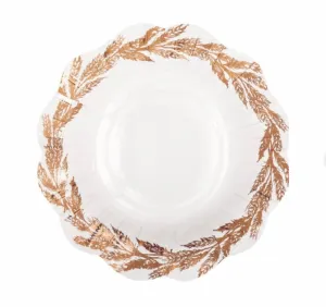 Thanksgiving Elegant Shaped Bowl 7" | 8 ct