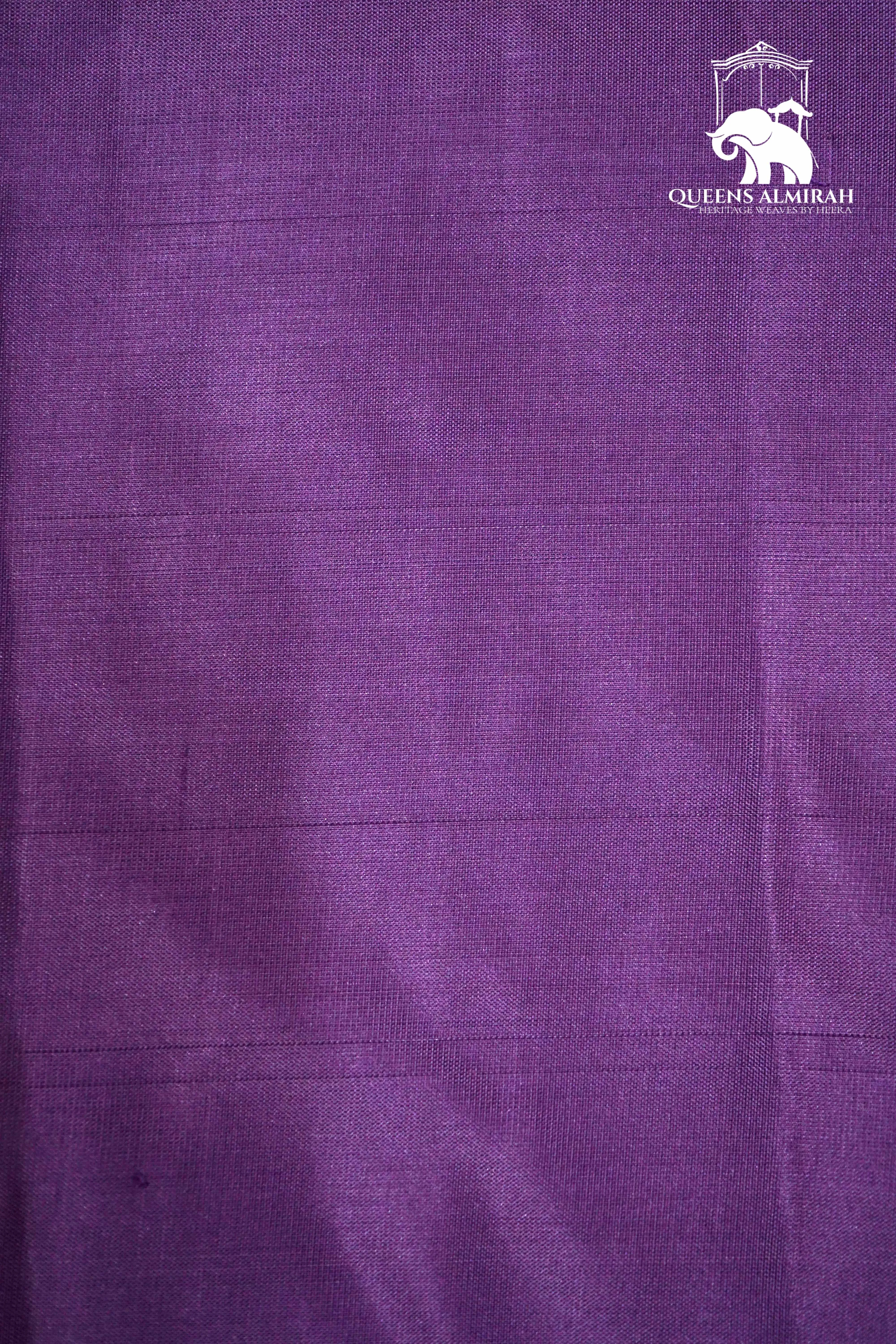 THISTLE PURPLE WITH WOVEN BORDER KANCHIVARAM SILK SAREE