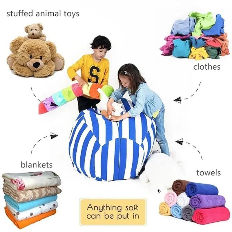 Toys Plush Storage Bean Bag Stuffed Organizer