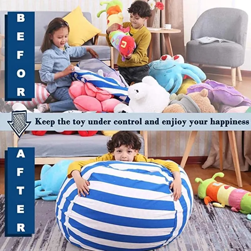 Toys Plush Storage Bean Bag Stuffed Organizer