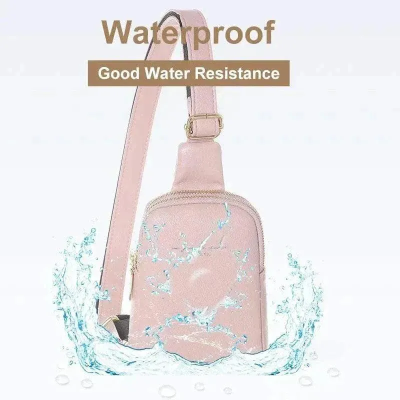 Trendy Diagonal Bag | Waterproof Leather for Women - WCB009