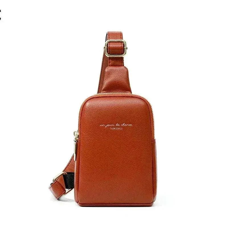 Trendy Diagonal Bag | Waterproof Leather for Women - WCB009