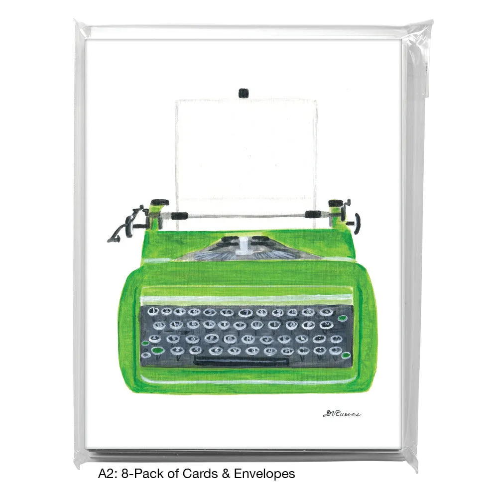 Typewriter, Greeting Card (8796A)