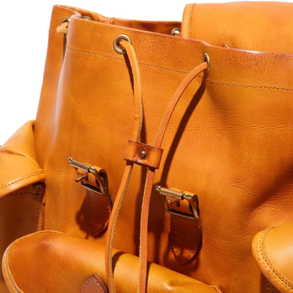 Vasco Leather Army Rucksack Mustard Camel