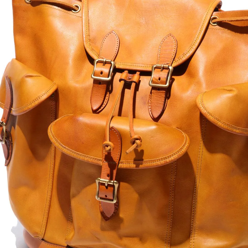 Vasco Leather Army Rucksack Mustard Camel