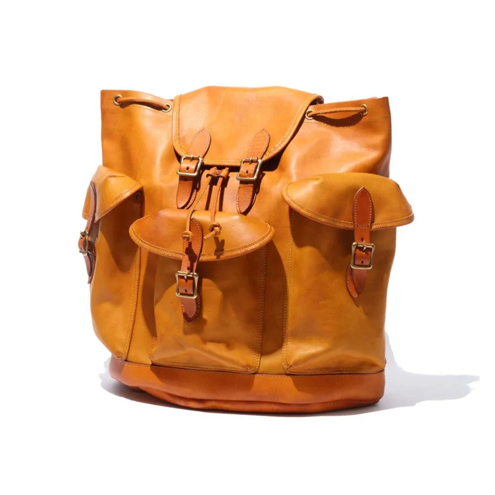 Vasco Leather Army Rucksack Mustard Camel