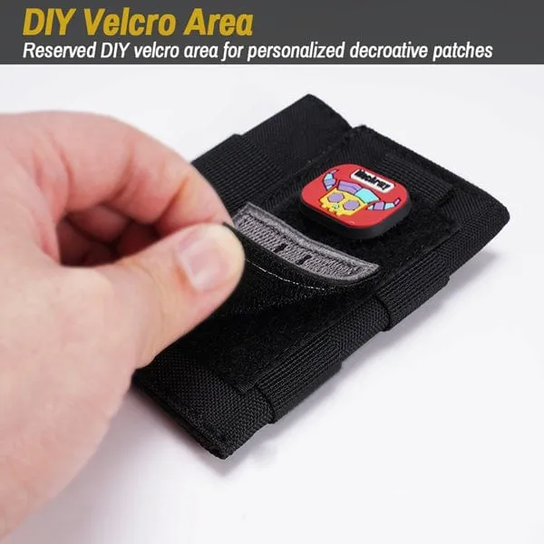 VE9 Pocket Organizer with DIY Patch Area, EDC Tool Storage Pouch