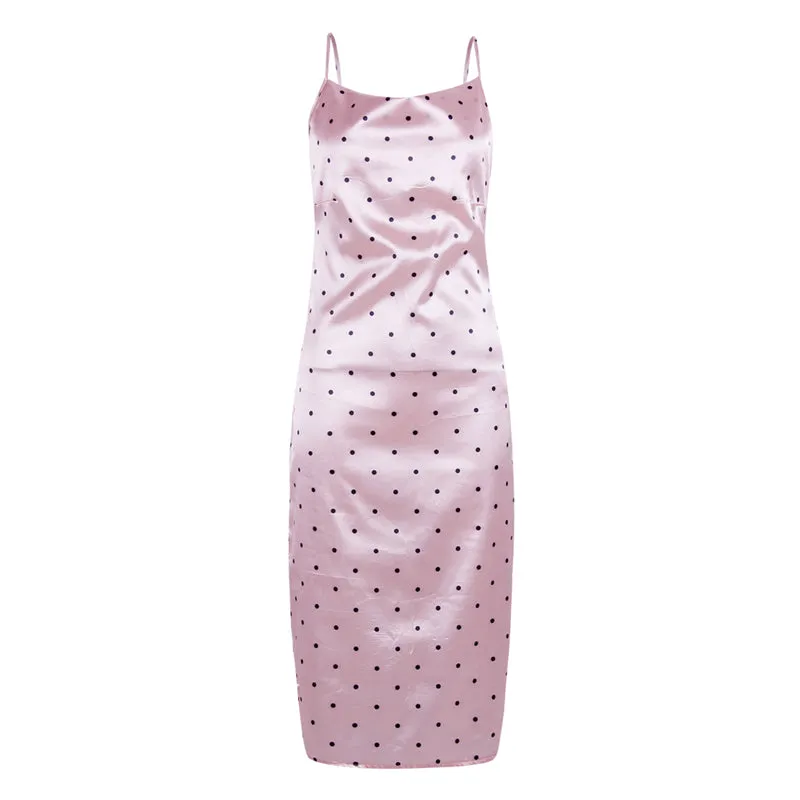 VenusFox Fashion Bodycon slim dots Dress