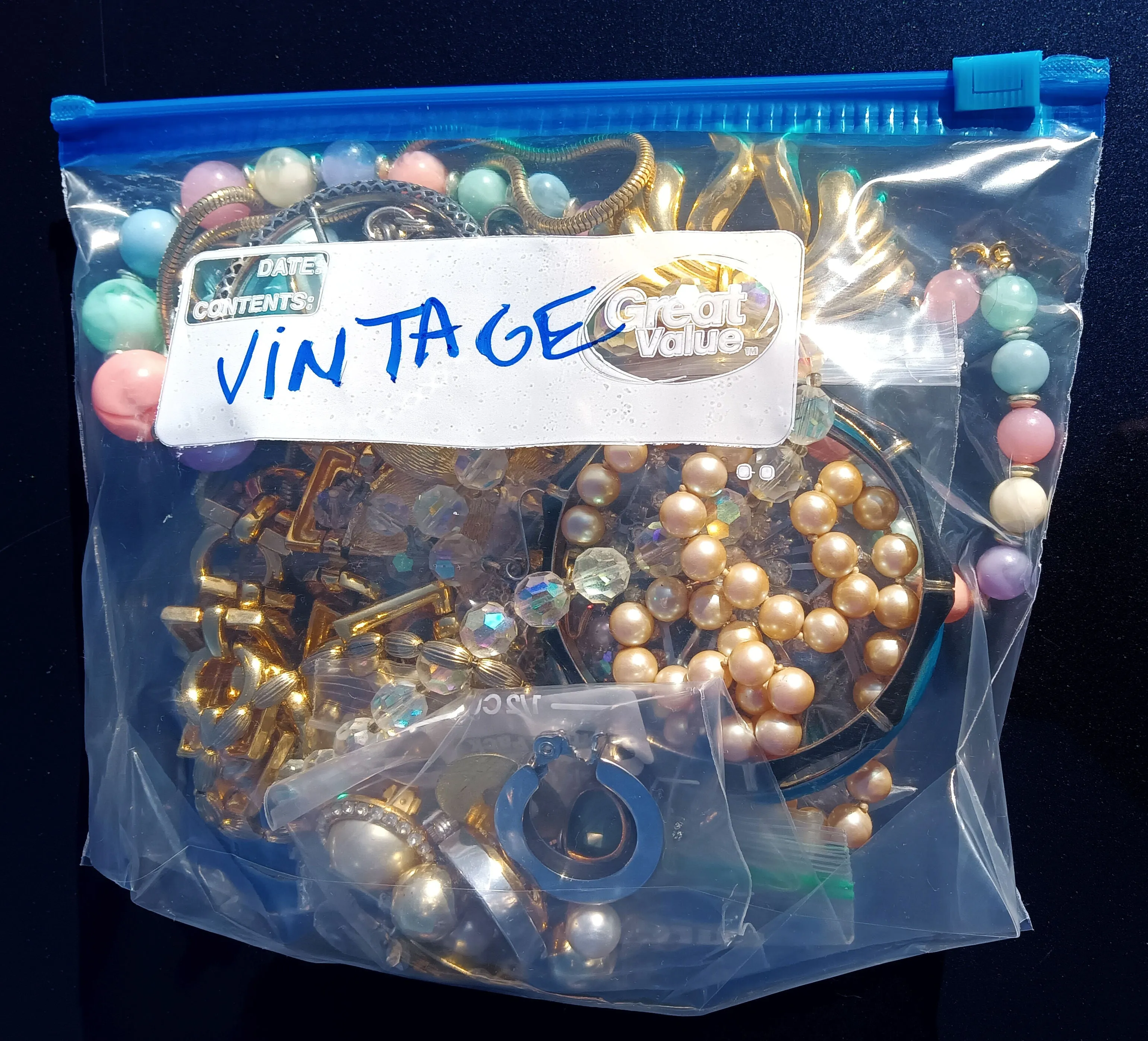 Vintage Costume Jewelry Mystery Bags – 1 pound