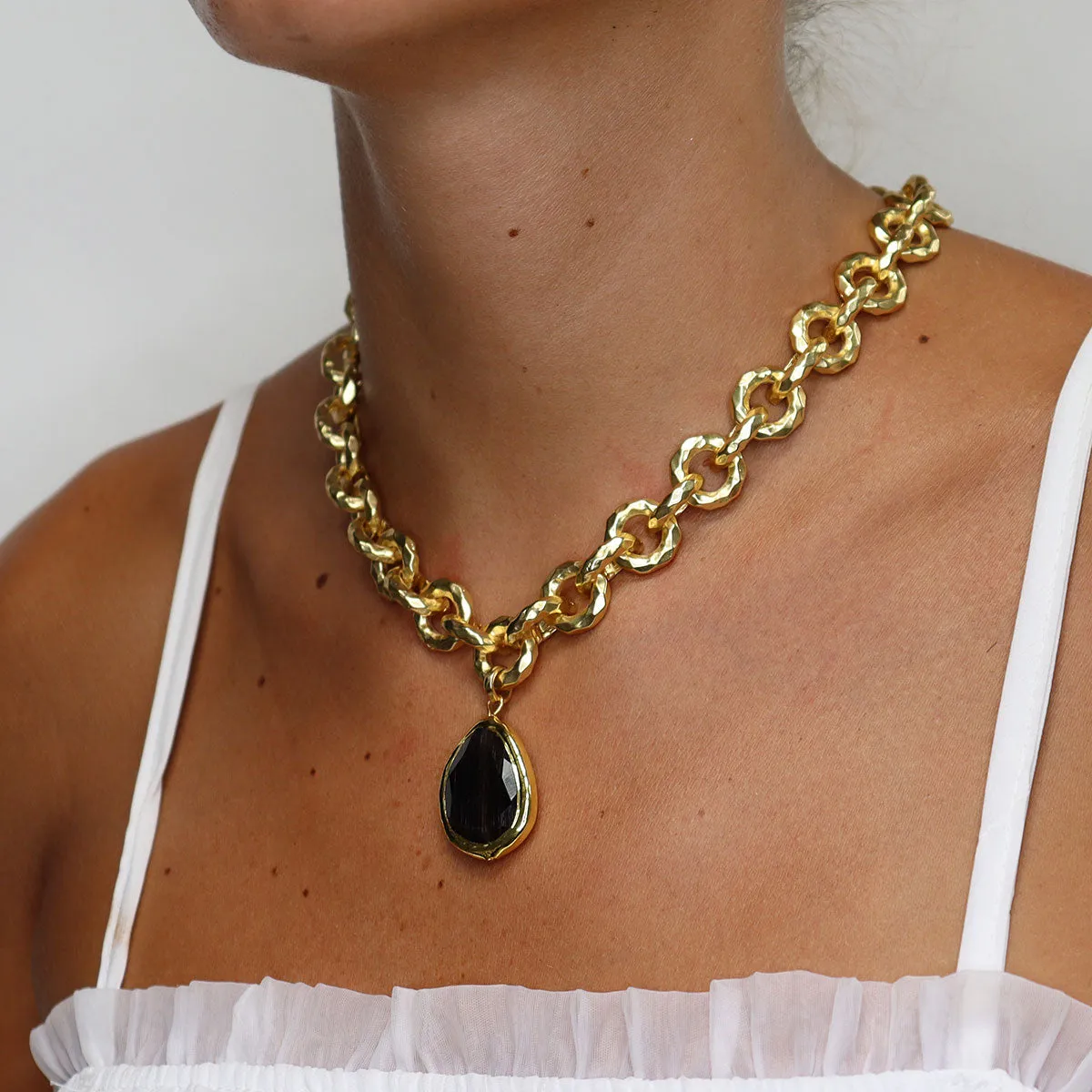 Vivid Gem X Luxurious Link Necklace