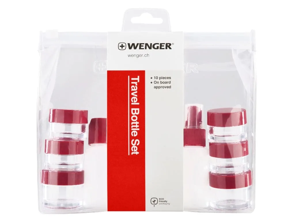 Wenger Travel-Sized Toiletry Bottle Set Clear - 611888