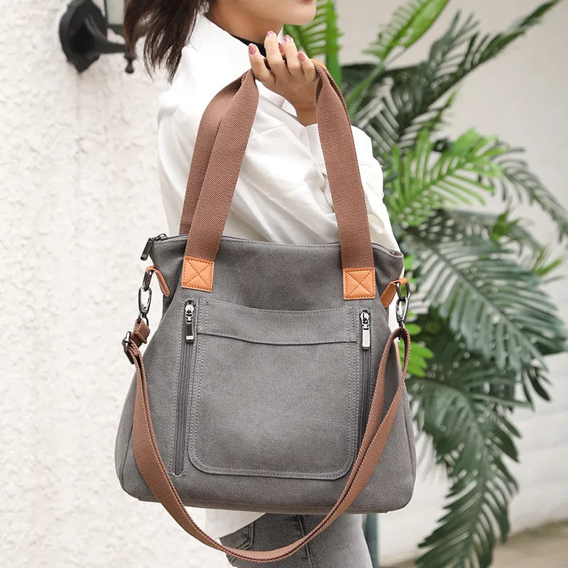 Women's Canvas Tote Purses Crossbody Shoulder Bag Handbags