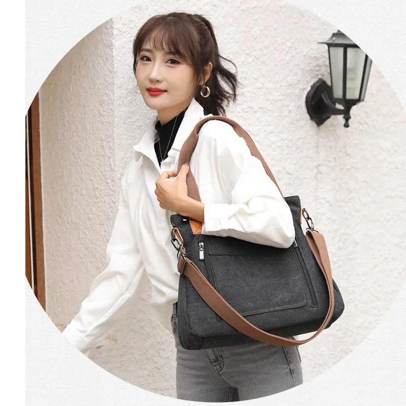 Women's Canvas Tote Purses Crossbody Shoulder Bag Handbags