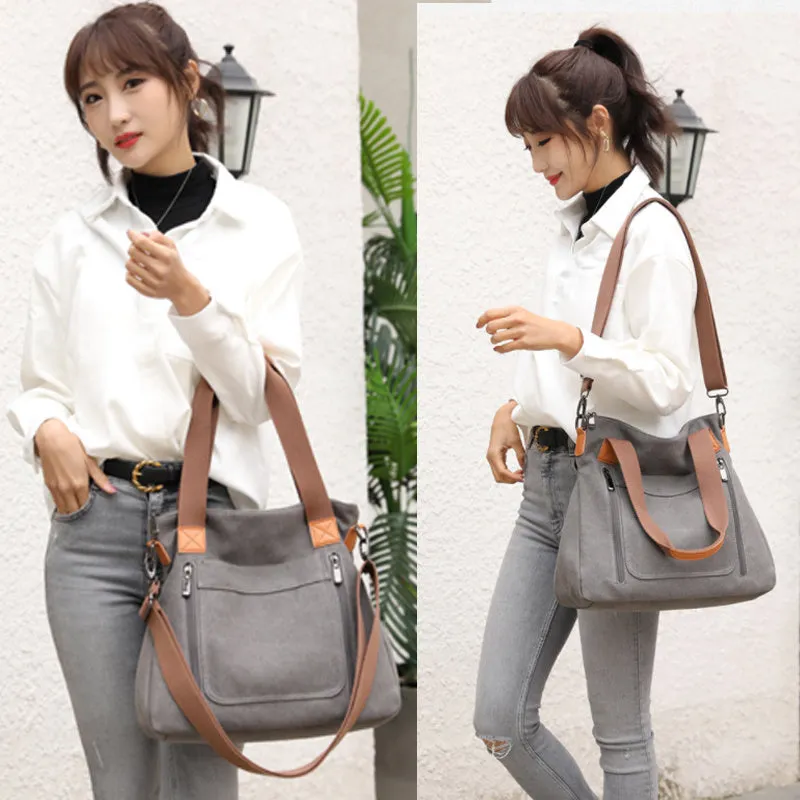 Women's Canvas Tote Purses Crossbody Shoulder Bag Handbags