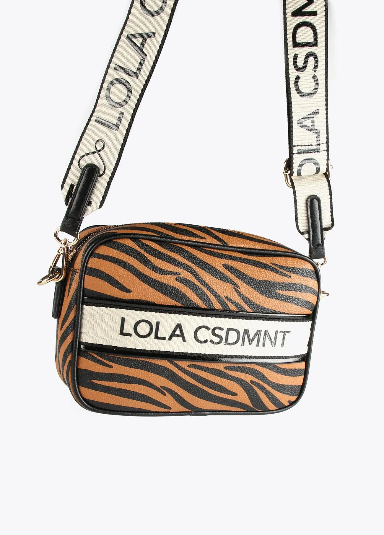 Zebra animal print crossbody bag