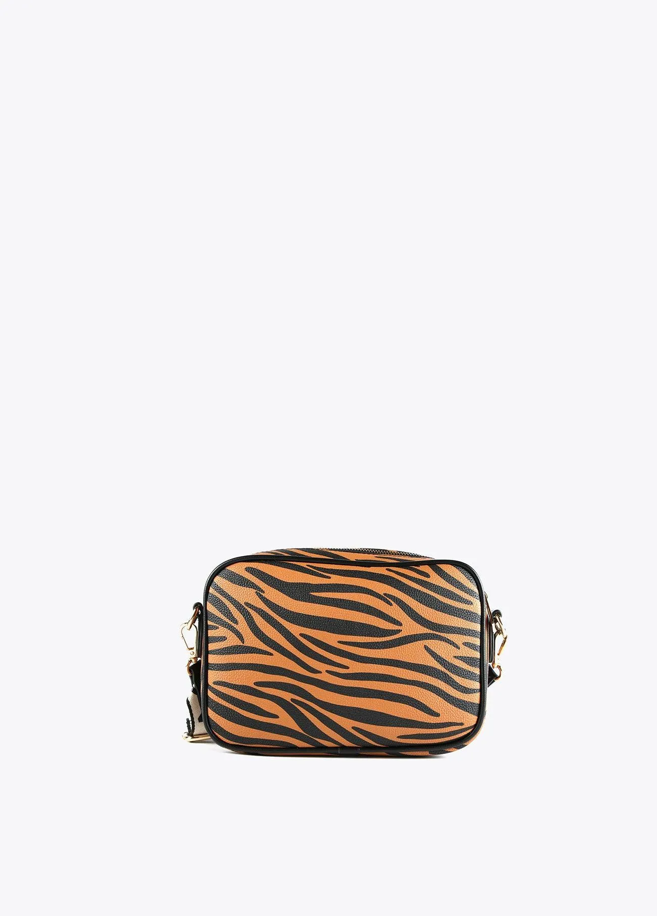 Zebra animal print crossbody bag